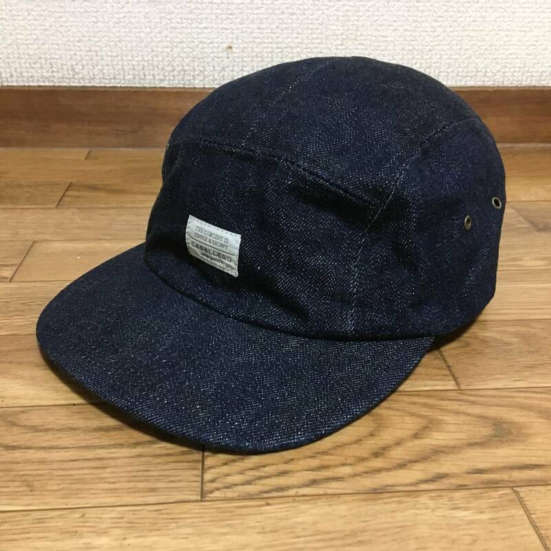 CABALLERO HAT RED LABEL デニムジェットキャップ M/L 古着 キャバレロハット レッドラベル デニム ジェットキャップ キャップ キャバレロ