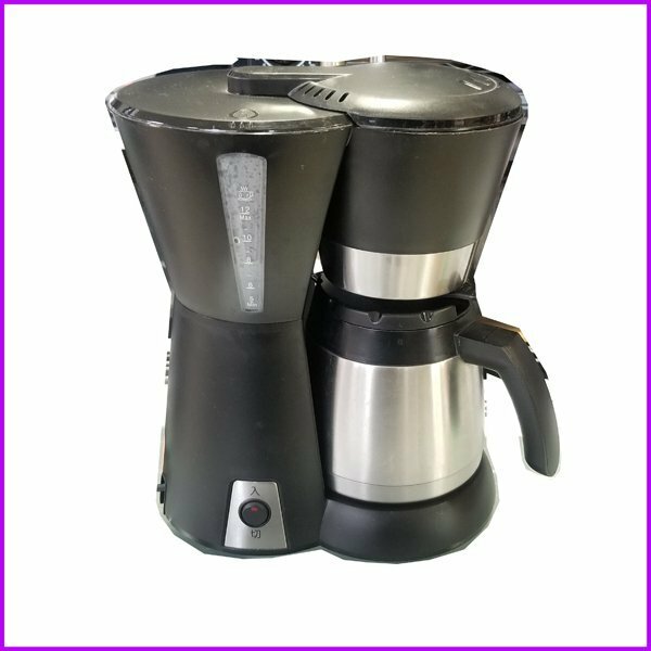 ◆Abitelax/アビテラックス◆ 電気コーヒーメーカー ACD-88W(K) 1.2L ブラック ドリップ式 中古