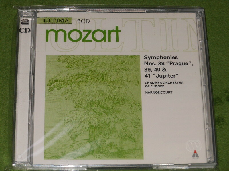 CD２枚組 モーツァルト交響曲第38番,39番,40番,41番 アーノンクール＆ヨーロッパ室内管