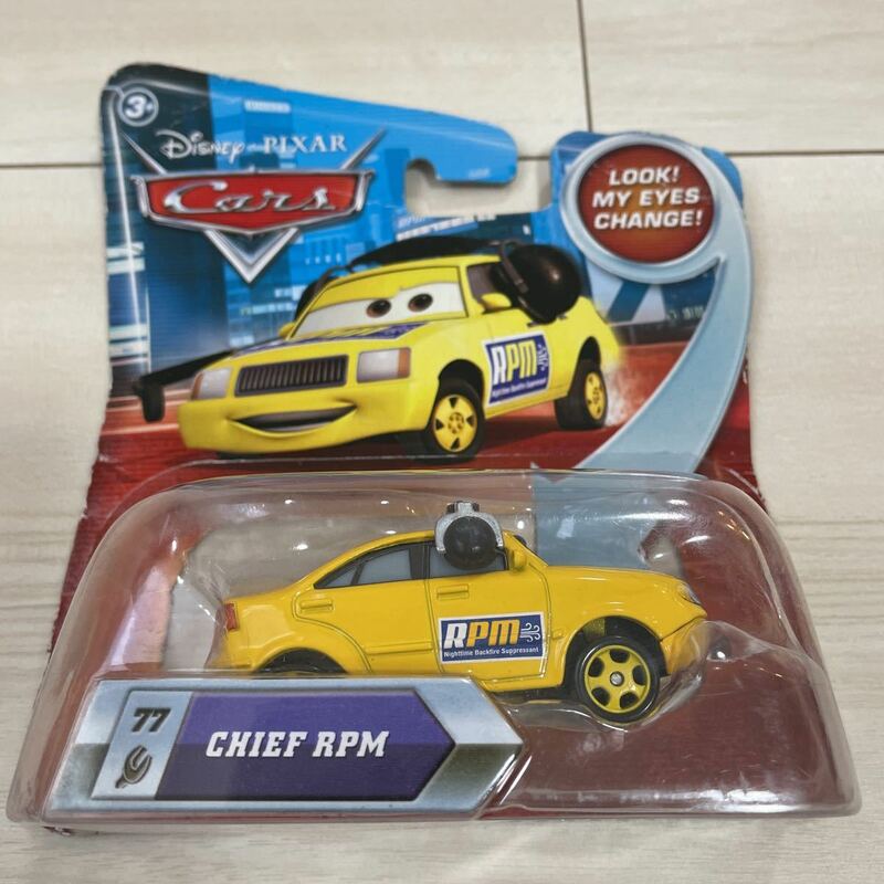 マテル カーズ マイ アイチェンジ チーフ RPM CHIEF Look My Eyes Change MATTEL CARS ミニカー キャラクターカー