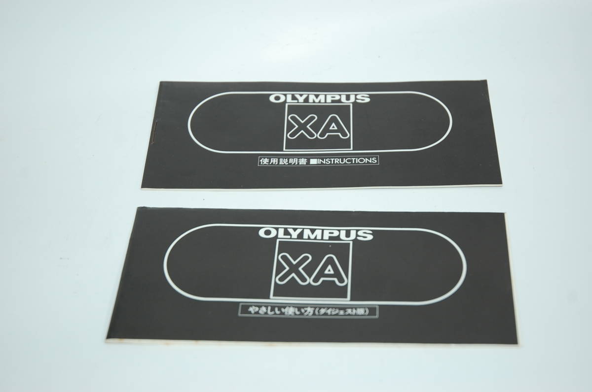 オリンパス　XA　使用説明書　　　　　　　　　　　　　　　A989