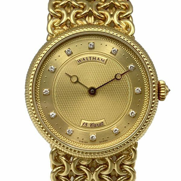 WALTHAM/ウォルサム 金無垢 裏スケルトン 18K 総重量：80.74g 手巻き メンズ 腕時計