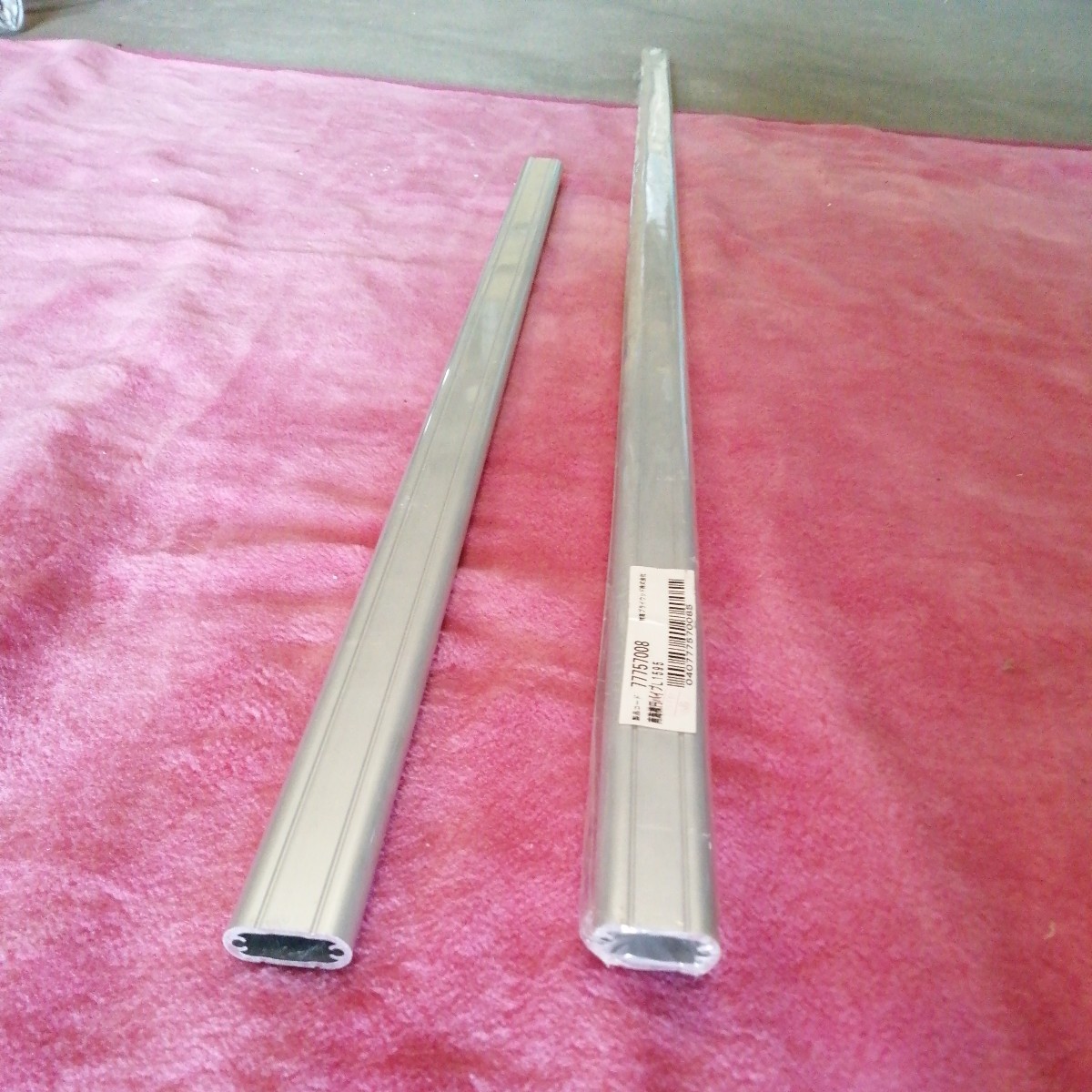佐賀発 ■南海プライウッド■楕円パイプ ハンガー パイプ■ L1595 77757008 長さ約1595/850mm 未使用品/使用残り品 アルミサッシ