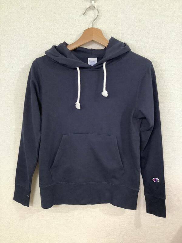 Champion チャンピオン　スウェットパーカー フーディー ネイビー　アメカジ　古着　ユニセックス　M