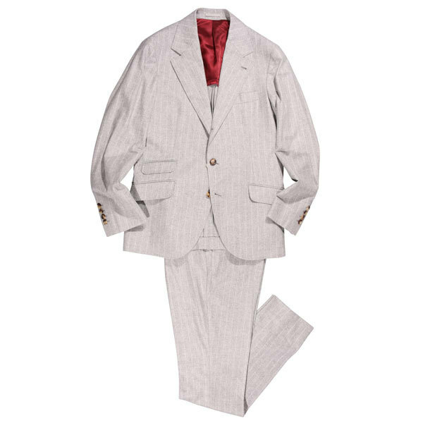 BRUNELLO CUCINELLI（ブルネロクチネリ） スーツ MG414LDWH ライトグレー 48 30344 【W30345】