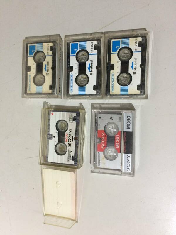 中古品 マイクロカセットテープ 5巻 現状品