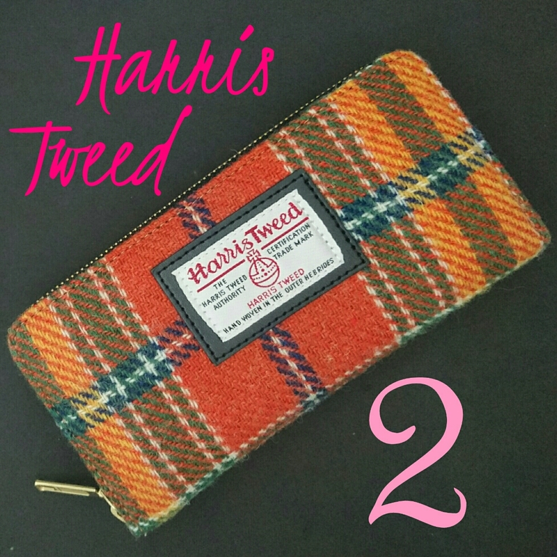 【未使用新品】　Harris　Tweed　ハリス　ツイード　長財布　２　S389