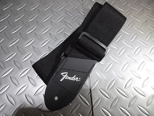 Fender　レザーエンド　ナイロンストラップ