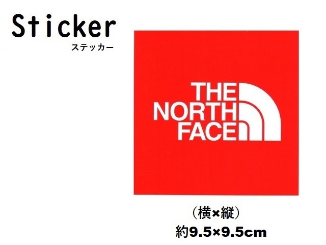 ノースフェイス Sticker ステッカー NN32014 Red 新品 防水素材