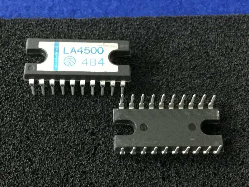 LA4500【即決即送】 三洋　5.3W+5.3W オーディオパワーアンプ IC [444PgK/273186M] Sanyo Audio Power Amp. IC 2個