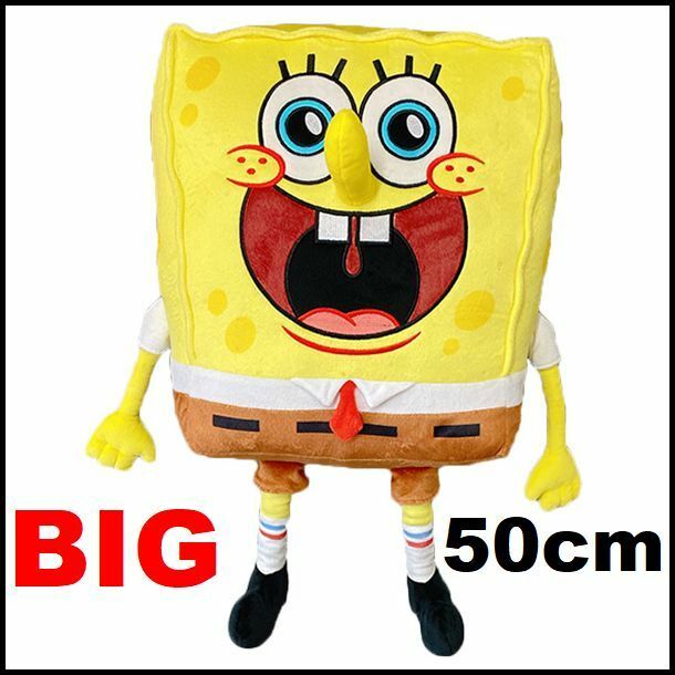 【スポンジボブ】Sponge/Bob/大きい/サイズ/50cm/ぬいぐるみ/プラッシュ/ドール/スタイル/B