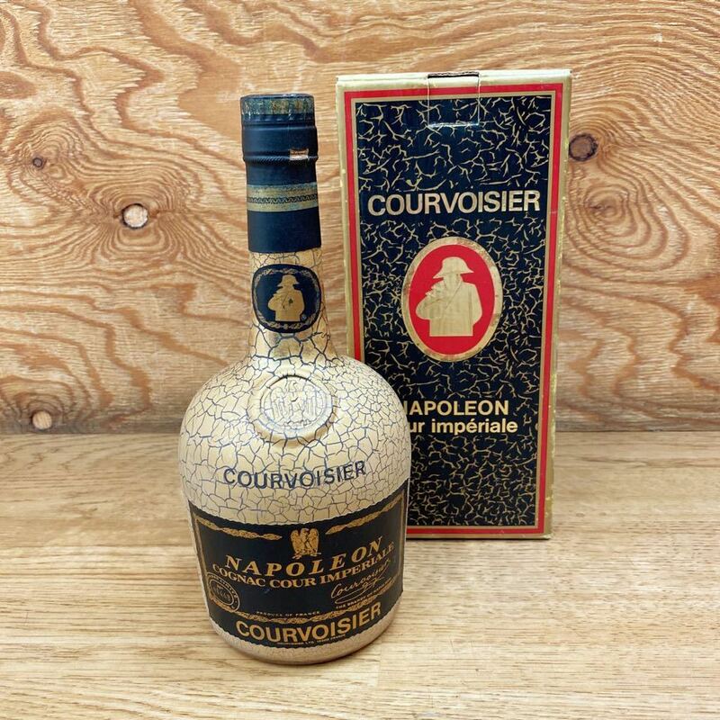 古酒 未開栓☆COURVOISIER NAPOKEON ■ クルボアジェ ナポレオン クール インペリアル 700ml 40％ コニャック ブランデー ゴールド