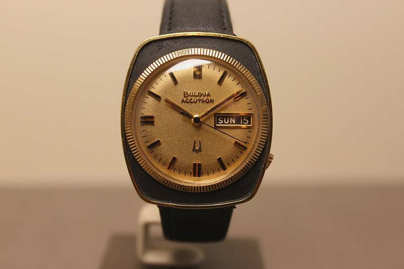 ★BULOVA ACCTRON アキュトロン 218 N3 1973年 ★10K GOLD PLATED CASE OMEGA BUCKLE★