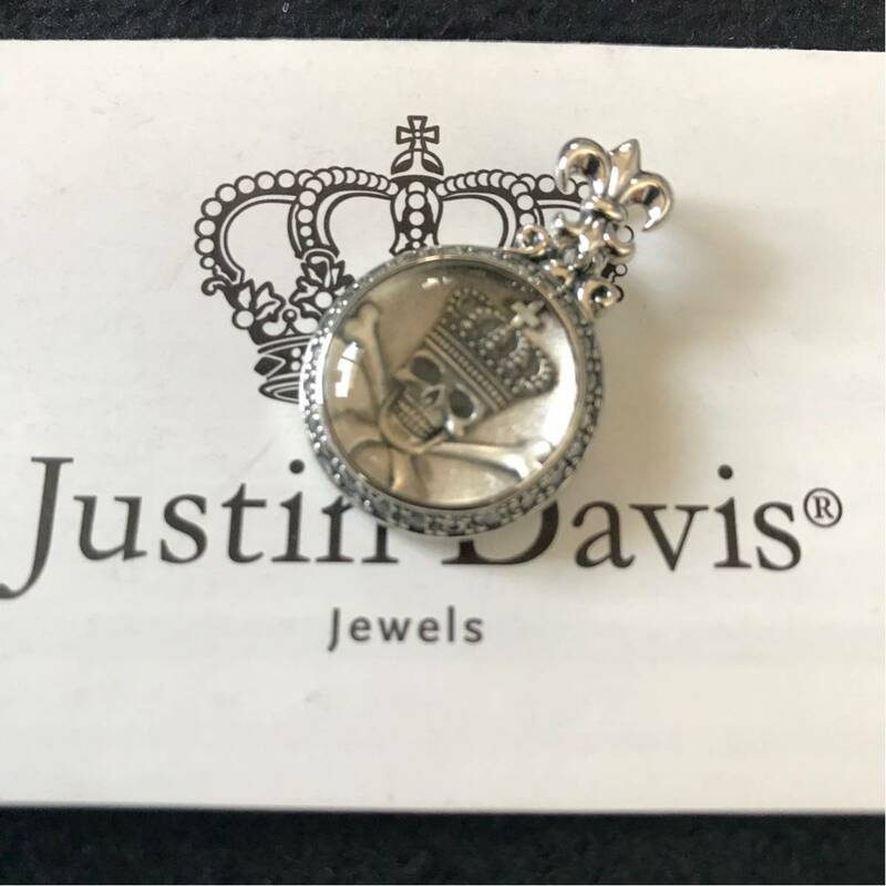 新品◆JUSTIN DAVIS◆DIP PENDANT◆スカルペンダント◆定価57,240円◆SPJ602◆