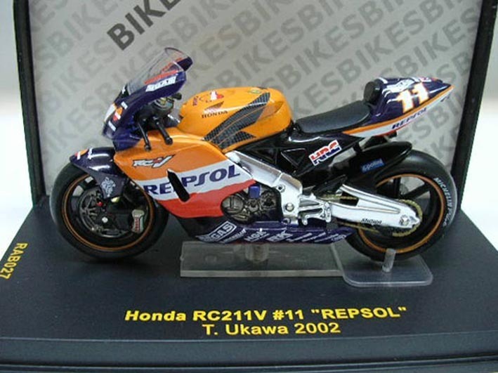 A★ ixo 1/24 ★絶版★ レプソル ホンダ RC211V #11 宇川徹 2002 ★ Repsol Honda ★海外入荷★