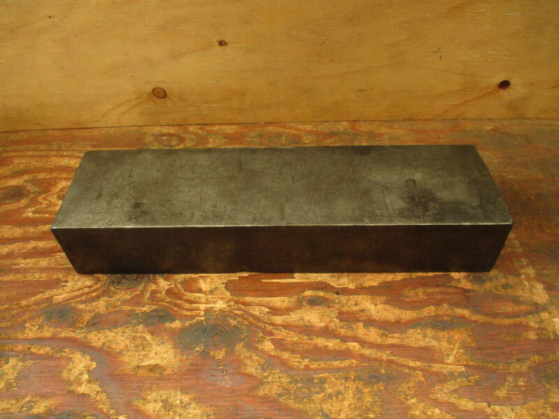鉄　材料　ブロック　金床など　約480×128×83mm　約40kg　＃６