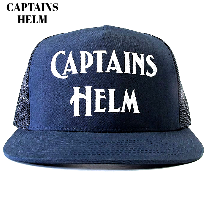 新品【CAPTAINS HELM LOGO MESH CAP (NAVY) キャプテンズヘルム ロゴメッシュキャップ (ネイビー) 帽子】