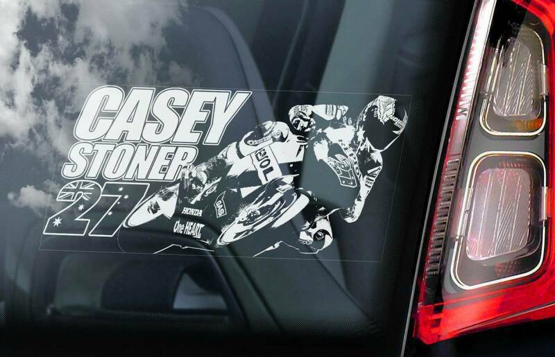 ◆送料無料【ケーシー・ストーナー/ケイシー・ストーナー】外張り カーステッカー 15×10cm@外貼り カー ステッカー シール MotoGP B1 3068
