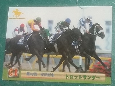 96上半期　032　トロットサンダー　サラブレッドカード　重賞馬