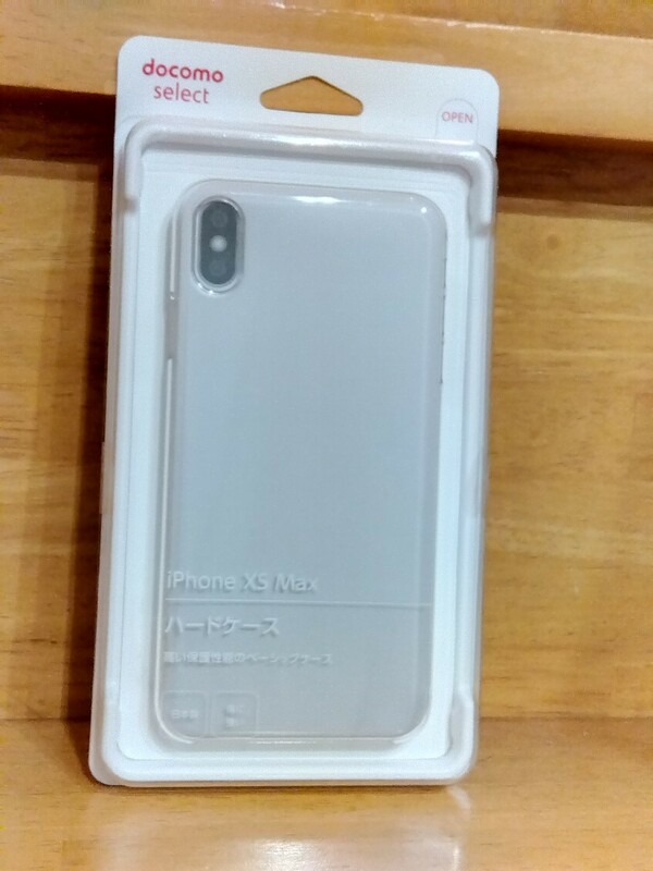 「新品未使用」ドコモセレクト docomo select 　iPhone XS Max ハードケース / クリア ポリカーボネイト　日本製