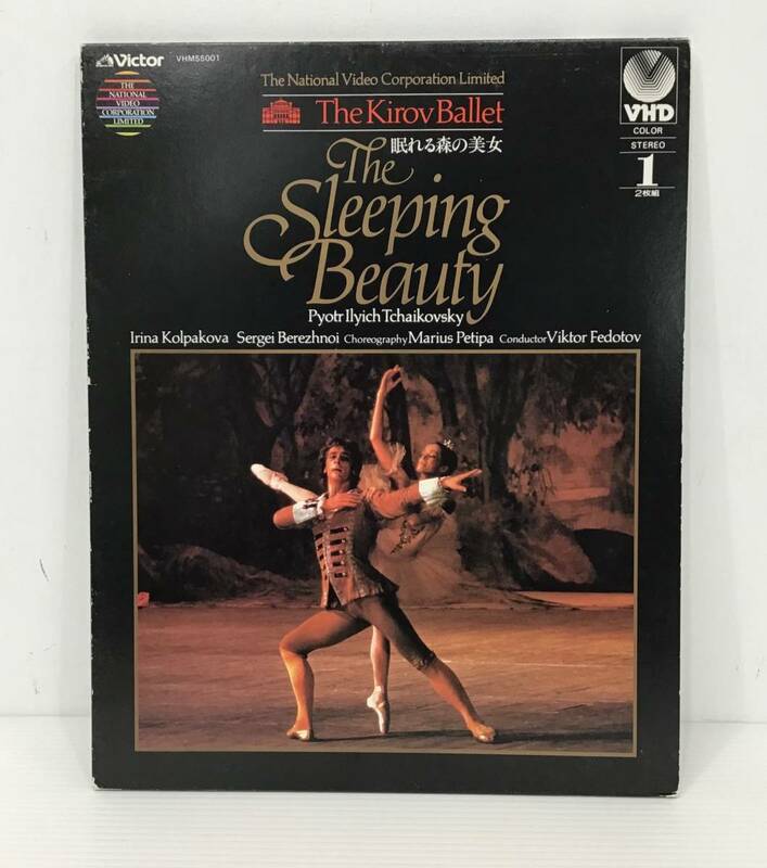 23Y182 2 VHD キーロフ・バレエ「眠れる森の美女1・2」2枚組 VIDEO DISC Victor ジャンク扱い品