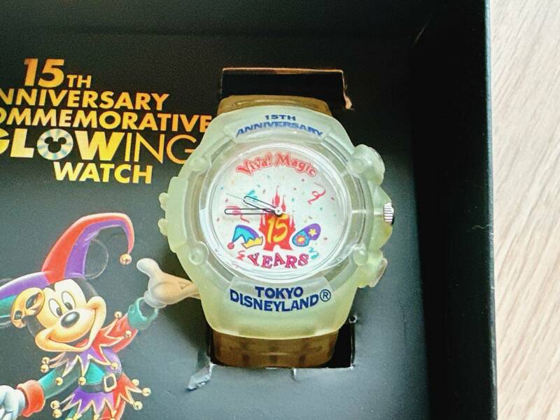 ◆祝！ファンタジースプリングス◆TDL東京ディズニーランド15周年 プロモ限定 ウォッチ（腕時計）非売品◆