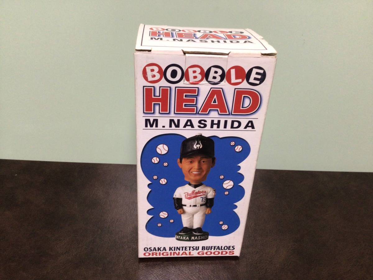 ⑧⑦新品★BOBBLE HEAD バブル ヘッド 大阪近鉄バファローズ 梨田昌孝 梨田監督 オリジナルグッズ 首振りフィギュア