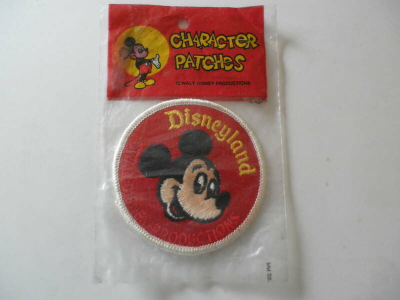 Disneyland ディズニーランド　ミッキーマウス　刺繍ワッペン