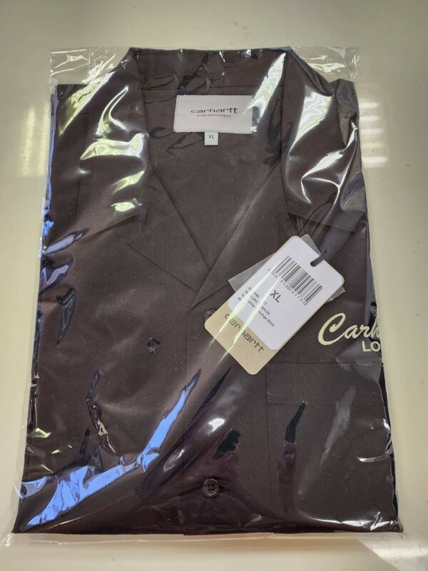 新品未着用 カーハート Carhartt WIP ボーリングシャツ コットン100％ 定価15400円 ブラック XL ラウンジ ワークシャツ