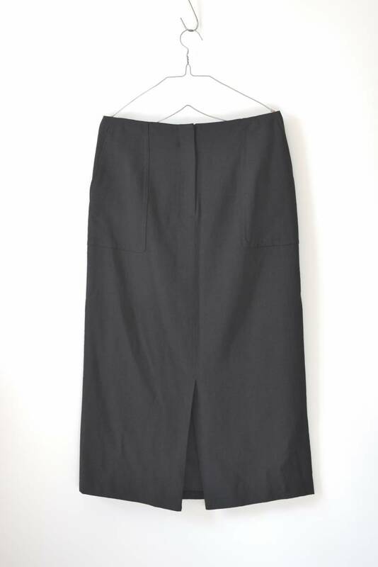 美品 iCB:Synthetic Linen スカート/パッチポケットリネンスカート/アイシービー/大きいサイズ13号