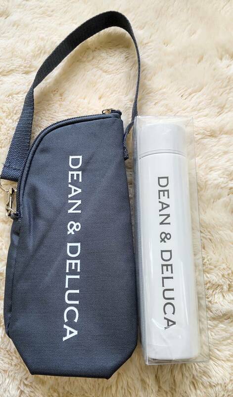 DEAN ＆ DELUCA （ディーン&デルーカ）ボトルケース&　ステンレスボトル　細い白　ホワイト