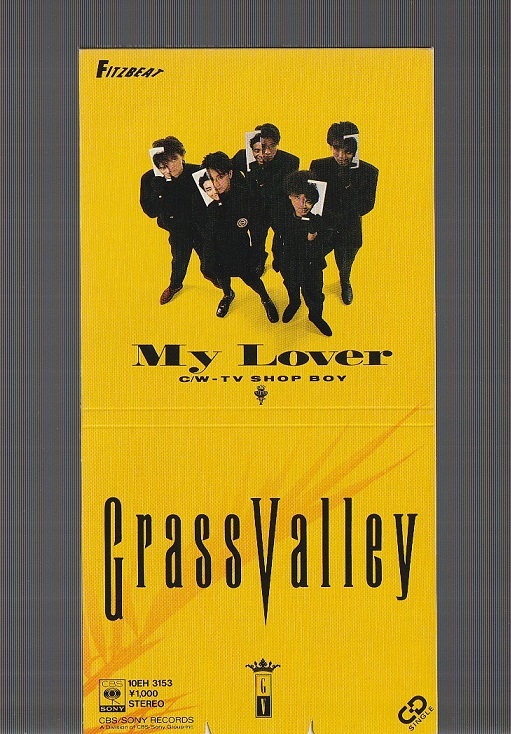 送料込み 美品 8cm SCD シングル GRASS VALLEY グラスバレー MY LOVER / TV SHOP BOY 税表記なし 10EH-3153 出口雅之 上領亘
