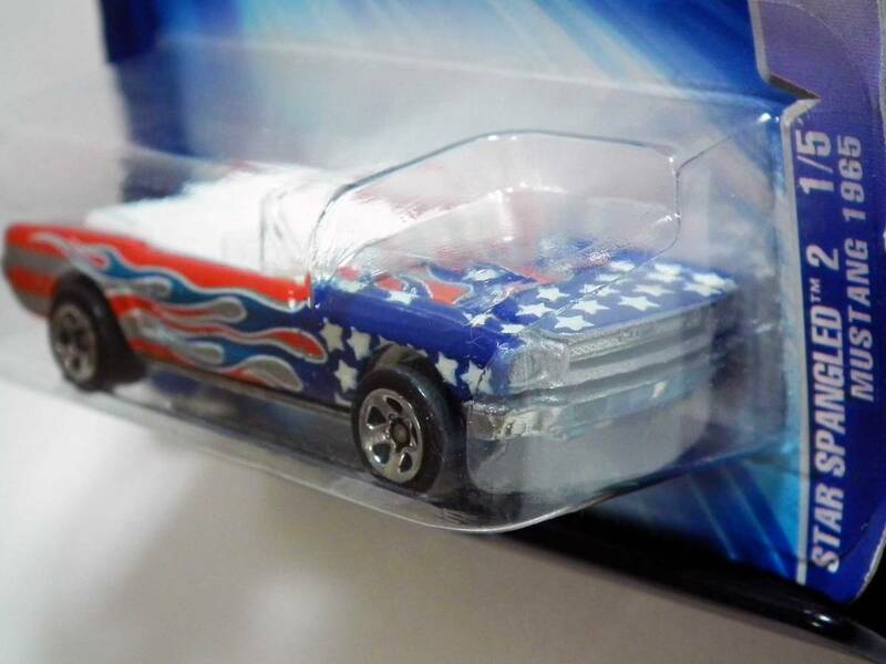 【新品】 マスタング 1965 ホットウィール HotWHeeLs MUSTANG 1965 STAR SPANGLED アメ車 ドラッグ マッスル （ゆうパケットポスト）