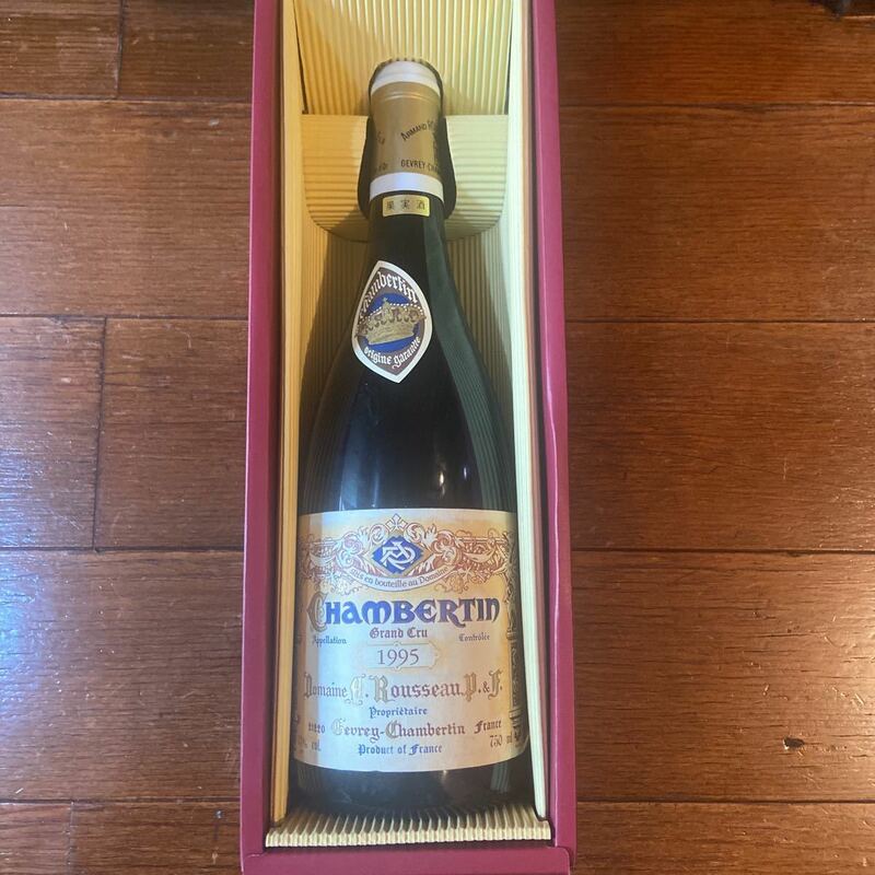 1995 シャンベルタン グラン クリュ アルマン ルソー 赤ワイン 辛口 750ml Armand Rousseau Chambertin Grand Cru 箱付き 古酒 セラー保管