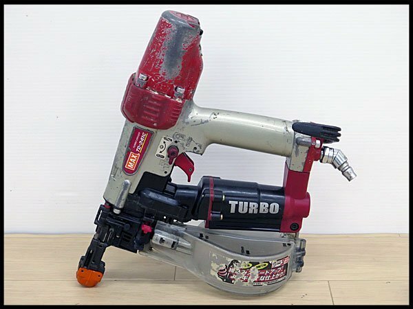 △MAX/マックス ねじ打機 ターボドライバ TD-341G 常圧/木工/大工/平打ち/斜め打ち/ターボドライブ/ねじ打ち機