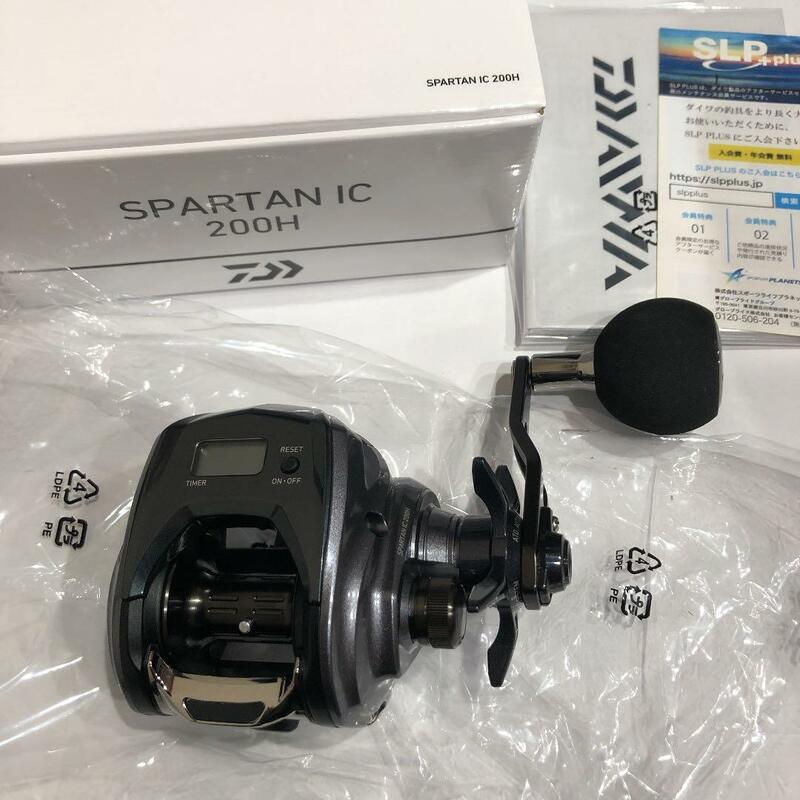 新品 ダイワ(DAIWA) カウンター付両軸リール スパルタン IC 【200H】 右ハンドル 海釣り フィッシング ブラック マダイ タチウオ シーバス