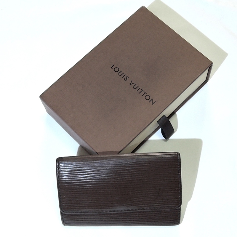 ルイヴィトン Louis Vuitton エピ ミュルティクレ6 レザー 6連 キーケース LVロゴ 小物 箱付き メンズ レディース エピライン 6824