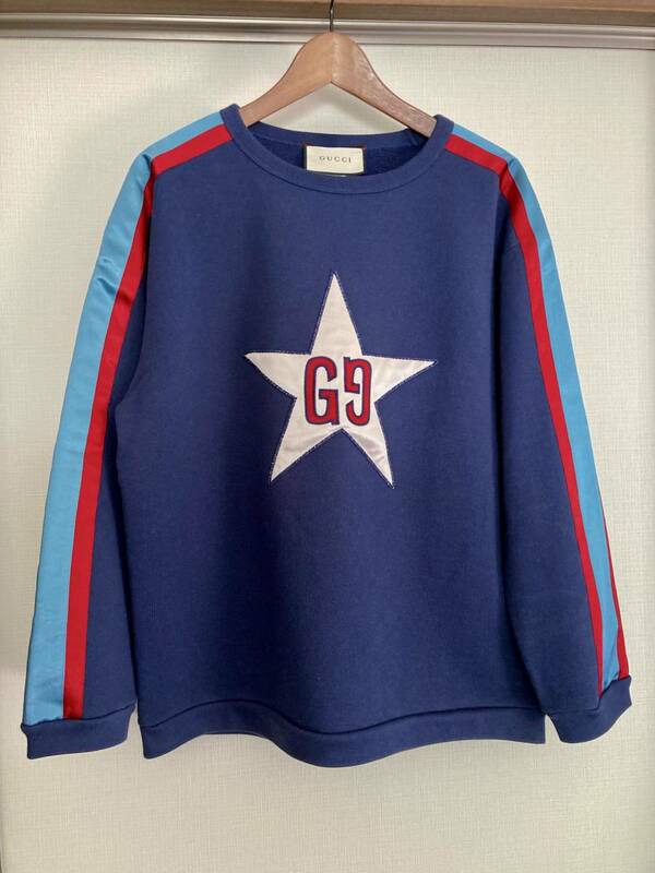 GUCCI 19aw GG Star Sweatshirt サイズM　良品 グッチ GG スター スウェットシャツ トレーナー 576065-XJBBQ