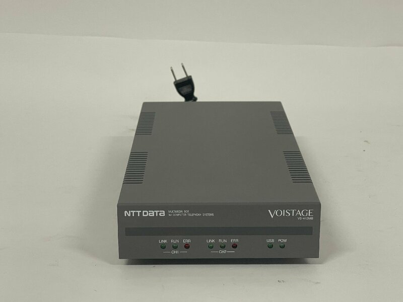 【中古】NTTDATA　マルチメディアボックス VS-412MB　INSネット64 2回線対応、テレフォニーボックス　きれいです