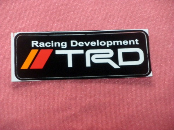 送料無料 TOYOTA TRD ステッカー③ 黒/白/赤/オレンジ系