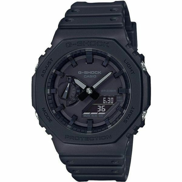 CASIO カシオ G-SHOCK GA-2100-1A1JF 腕時計 オールブラック デジタル/アナログコンビネーション 黒