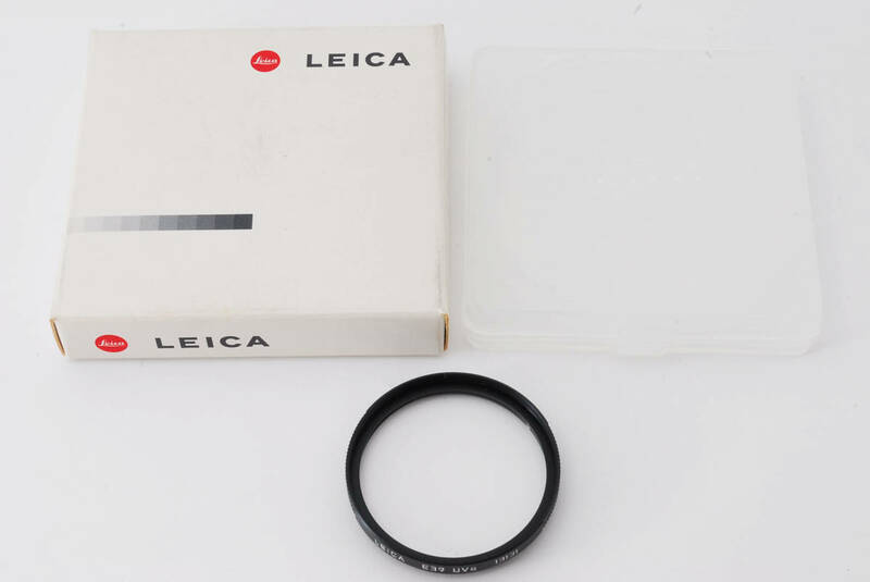 元箱 ケース付 LEICA ライカ E39 UVa 13131 Filter フィルター Black ブラック (2645)