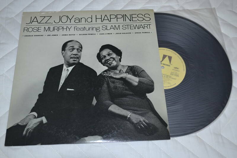 12(LP) ROSE MURPHY featuring SLAM STEWART Jazz Joy and Happiness 帯なし日本盤　1980年