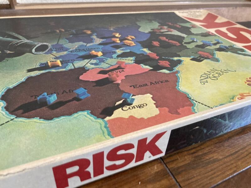 リスク 80年代版 オリジナル版 ボードゲーム 名作 戦略ゲーム ウォーゲーム 英語版 欠品なし PARKER BROTHERS 2〜6人用 RISK 当時モノ