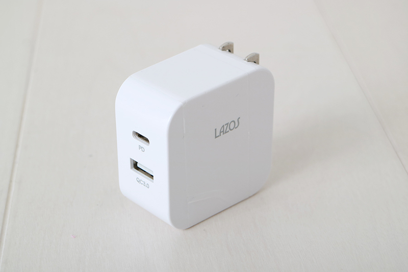 LAZOS USB-C電源アダプタ 18W 急速充電器 Type-C PD&QC3.0対応