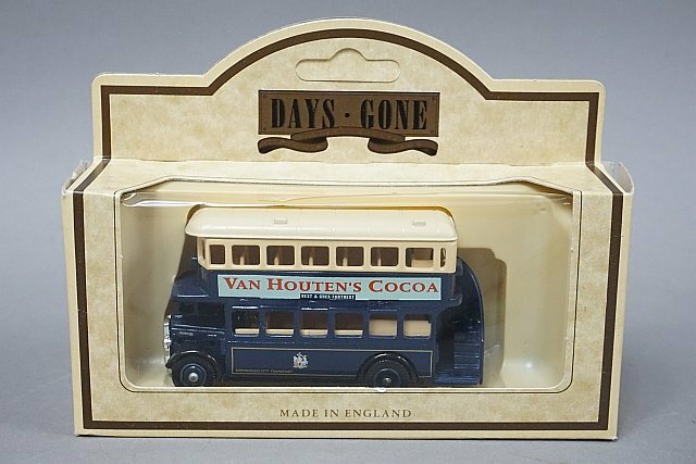 DAYS GONE AEC Regent Double Deck Bus 二階建てバス 1932 Van Houtens Cocoa 全長約8cm 15030