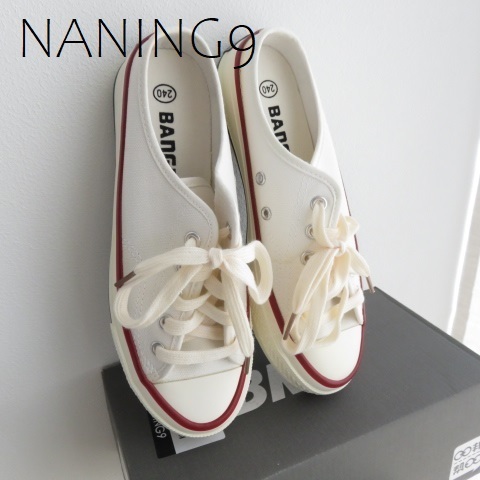 送料込 匿名配送 新品 BANI　NANNING9ナンニンぐサイト購入　スリッポン　 24.0