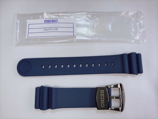 R02F014N0 SEIKO プロスペックス 22mm 純正シリコンバンド ダークブルー SBDY025/4R35-01X0他用 ネコポス送料無料