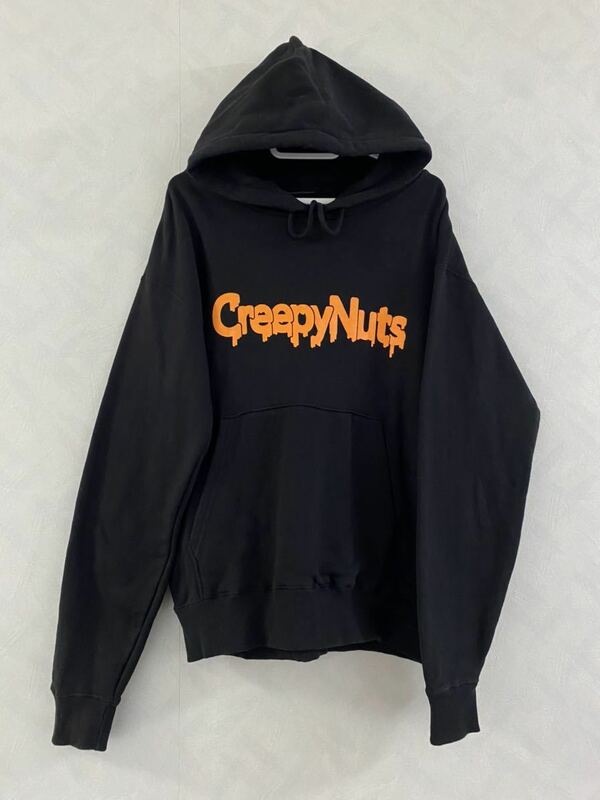 美品 Creepy Nuts パーカー サイズL クリーピーナッツ R-指定 DJ松永 クリーパーズ よふかしのうた かつて天才だった俺たちへ のびしろ