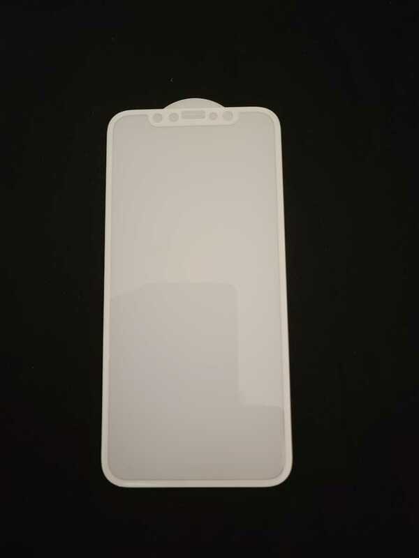 新品未使用品 iPhoneX iPhone XS対応 X/XS 5.8インチ ホワイト 白 white 透明ガラスフィルム 液晶保護フィルム シール